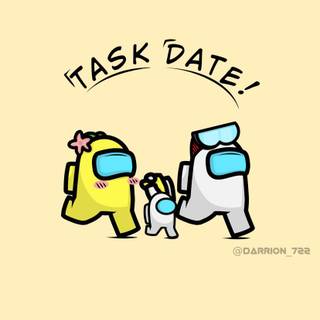 Among Us Valentines Day wallpaper