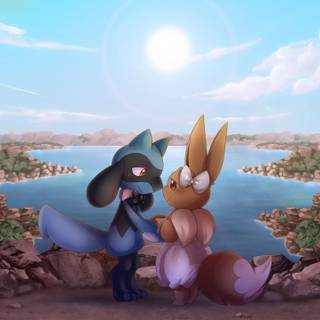 Pokémon Valentine’s Day wallpaper