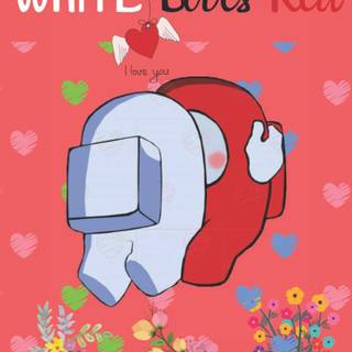 Among Us Valentines Day wallpaper