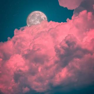 Clouds moon wallpaper