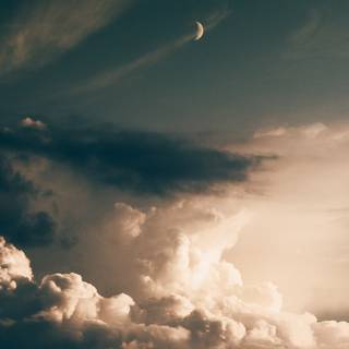 Clouds moon wallpaper