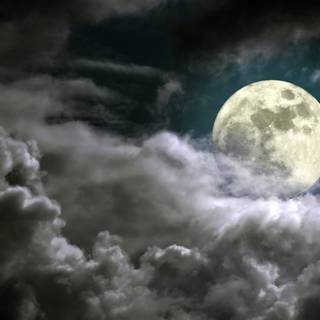 Clouds moon wallpaper