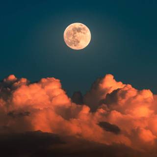 Clouds moon wallpaper