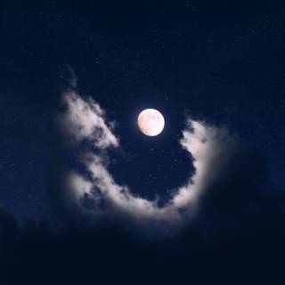 Clouds moon wallpaper