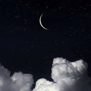 Clouds moon wallpaper
