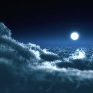 Clouds moon wallpaper