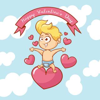 Valentines cartoon wallpaper