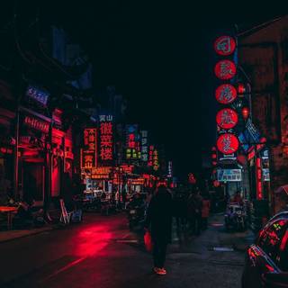 Chinese streets wallpaper