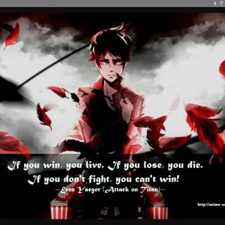 Attack on Titan quote wallpaper