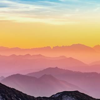 Watching sunset wallpaper