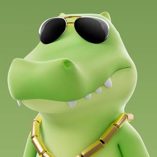 Cartoon reptile iPhone wallpaper