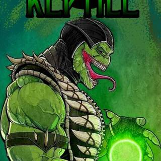 Cartoon reptile iPhone wallpaper