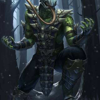 Cartoon reptile iPhone wallpaper