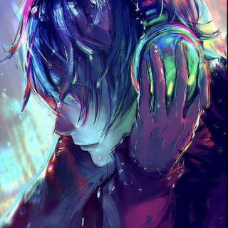 Neon anime PFP wallpaper