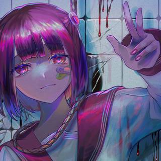 Neon anime PFP wallpaper