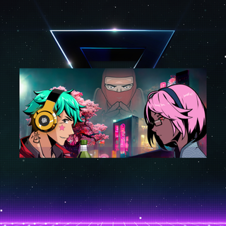 Neon anime PFP wallpaper