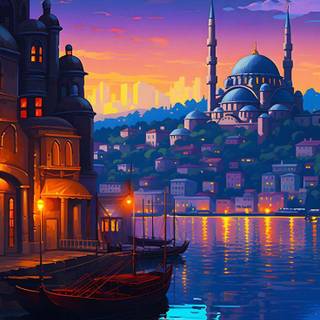 Blue mosque iPhone wallpaper