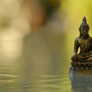Peaceful Buddha desktop wallpaper