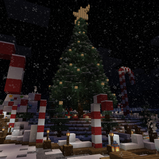 4k Christmas village wallpaper