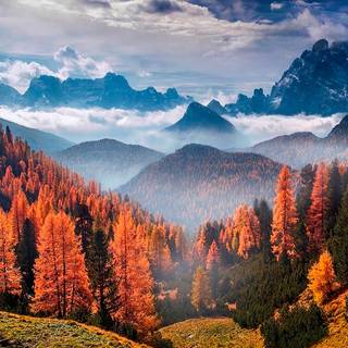 Mountain scenery 4k wallpaper