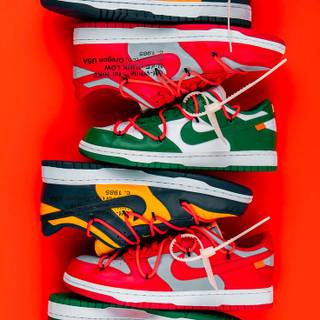 Red Low Dunks wallpaper