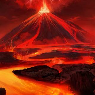 Lava iPhone wallpaper