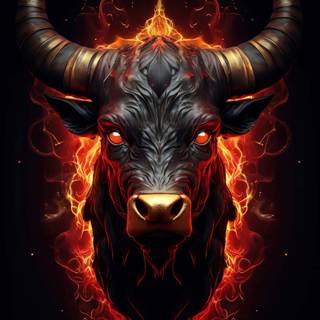 Bull iPhone wallpaper