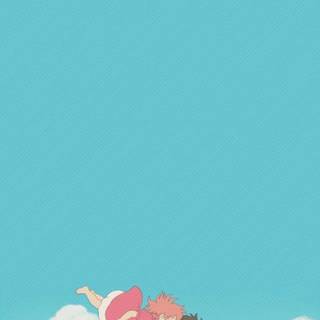 Ponyo iPhone wallpaper