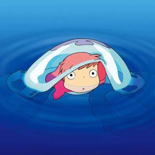 Ponyo iPhone wallpaper