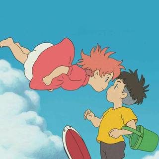 Ponyo iPhone wallpaper