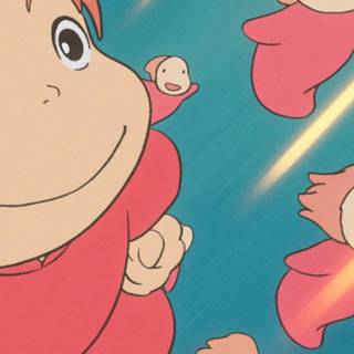 Ponyo iPhone wallpaper