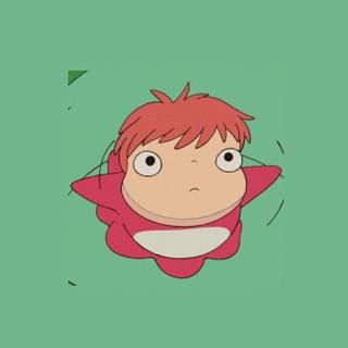 Ponyo iPhone wallpaper