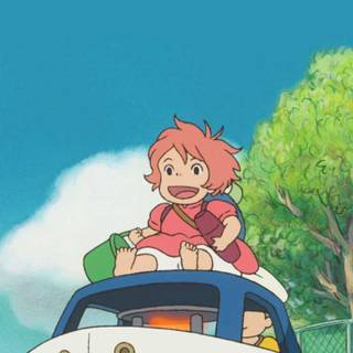 Ponyo iPhone wallpaper