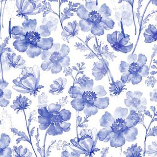 Blue flowers iPhone wallpaper