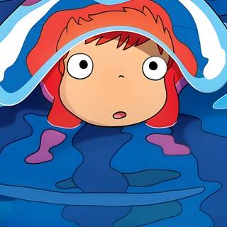 Ponyo iPhone wallpaper
