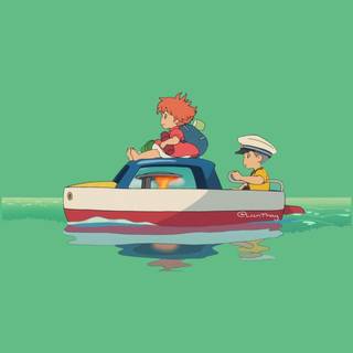 Ponyo iPhone wallpaper