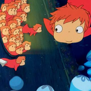Ponyo iPhone wallpaper