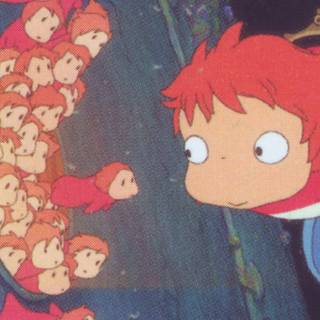 Ponyo iPhone wallpaper