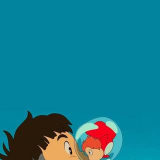 Ponyo iPhone wallpaper