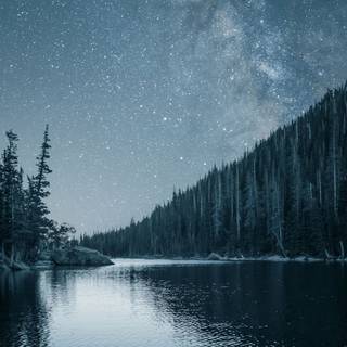 iPhone lake wallpaper