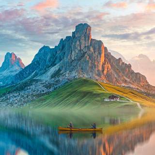 iPhone lake wallpaper