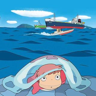 Ponyo iPhone wallpaper