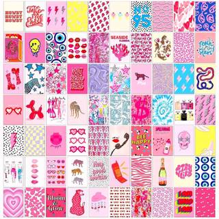 Collage preppy wallpaper