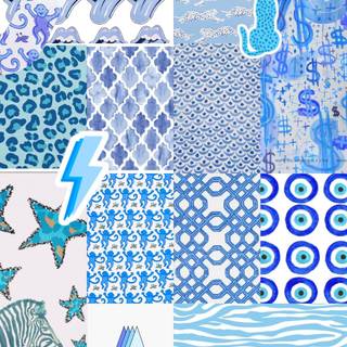 Collage preppy wallpaper