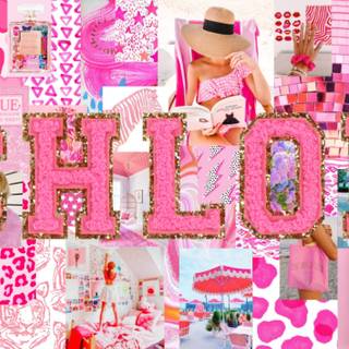 Collage preppy wallpaper