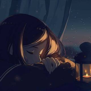 Sad lofi room wallpaper