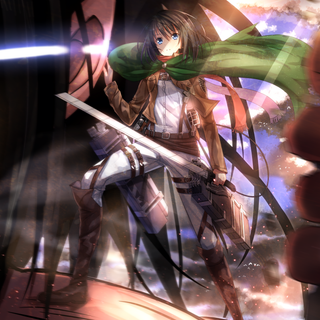 Eren and Mikasa 4k wallpaper