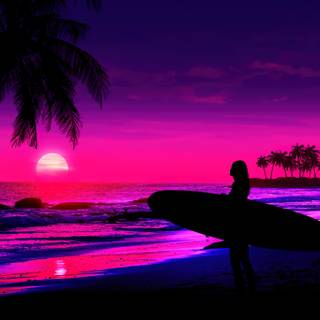 Tropical beach 4k wallpaper