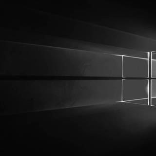 Black Windows logo wallpaper