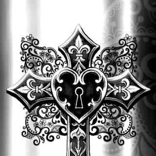 Gothic cross wallpaper
